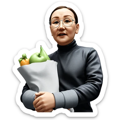 realistic portrait of a boy sticker