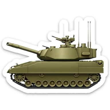 M1A2 abrams tank sticker