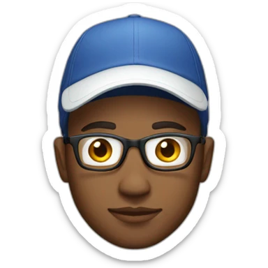 male web designer wearing an Etudes cap sticker