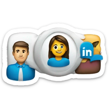 linkedin logo sticker