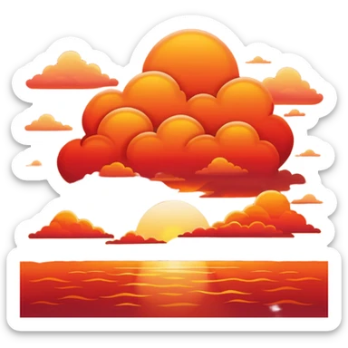 Pôr do sol sticker