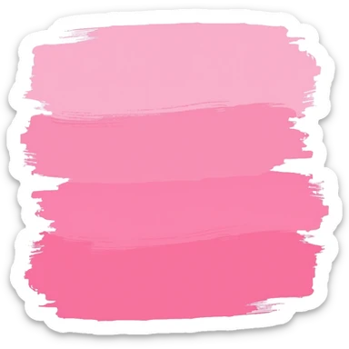 Pink color swatch sticker