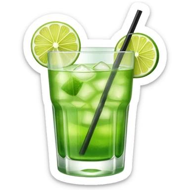 green coctail sticker