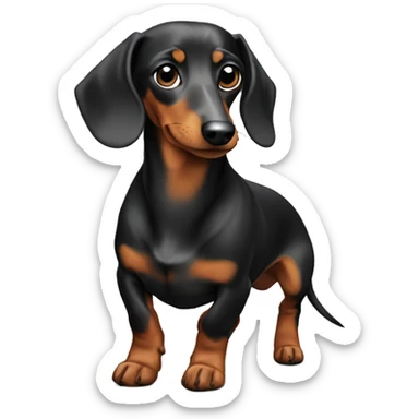 Dapple dachshund  sticker