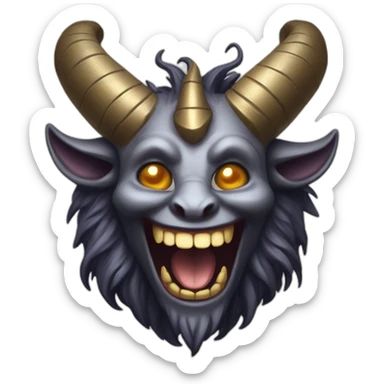 laughing Baphomet sticker
