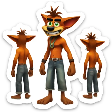 crash bandicoot sticker