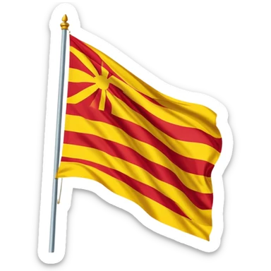 Do a emoji about the catalonia flag sticker