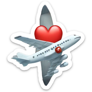 Hearth with a plane sticker