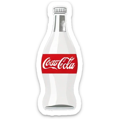 cocacola bottle very small with curvy bottle sticker
