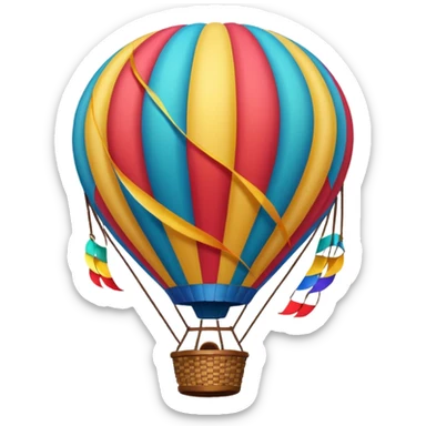 balloon travel  sticker