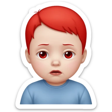Please make an iPhone version of the baby emoticon that hurts because of the fever sticker