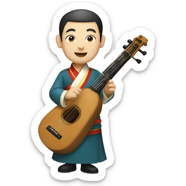 chinese pipa sticker