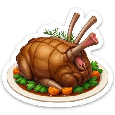 Leg of lamb roast sticker