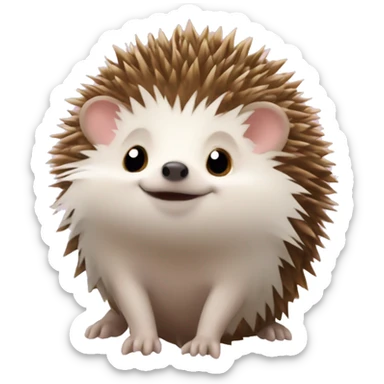hedgehog with ྀིྀ sticker