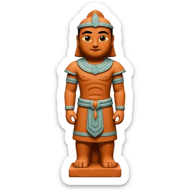 Terracotta guardian,Museum Statues. sticker