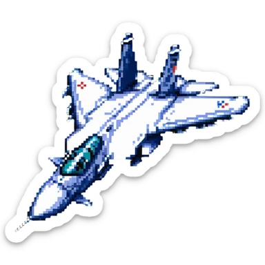 Su-57 jet, angled view sticker