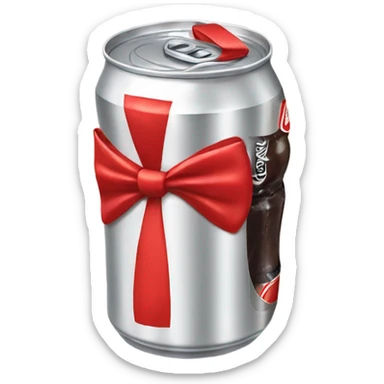 Diet Coke with bow  sticker