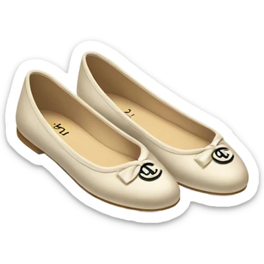 Chanel ballet flats sticker