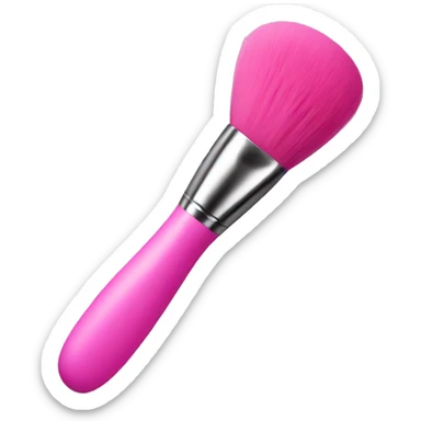 Pink makeup brush  sticker