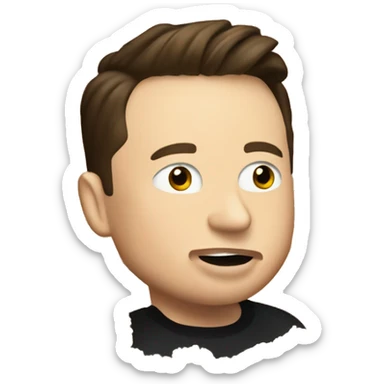 Elon musk eating couscous sticker