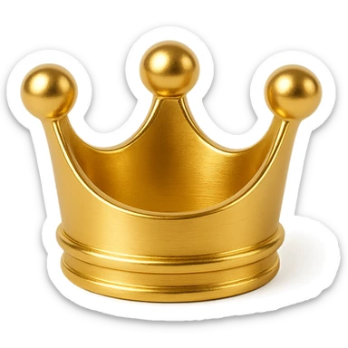 premium symbol, gold, crown, minimal, icon sticker