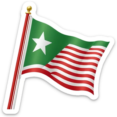 Tschetschenische Flagge  sticker