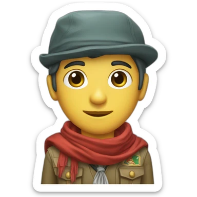 Foulard scout sticker