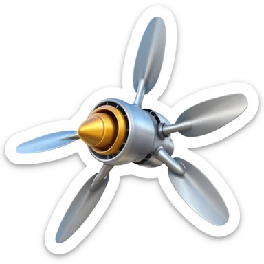 airplane propeller sticker