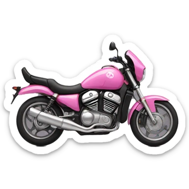 Motocycle pink sticker
