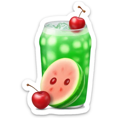 Melon soda and cherry on it sticker