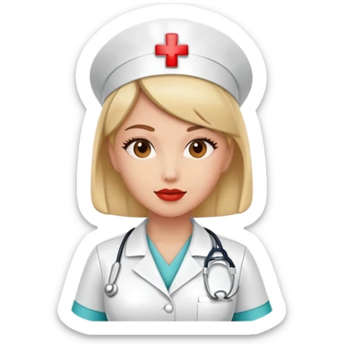 Latex nurse  sticker