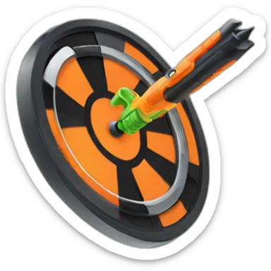 nerf dart sticker