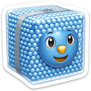 Packaging, Bubble wrap sticker