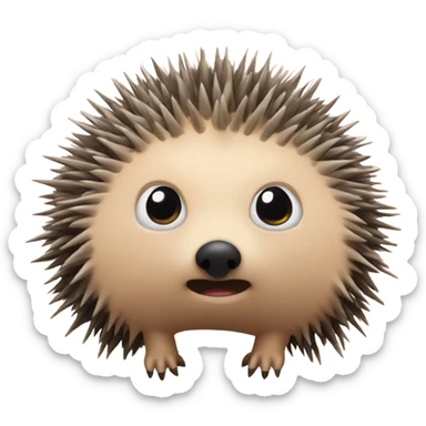 one eyed hedgehog sticker