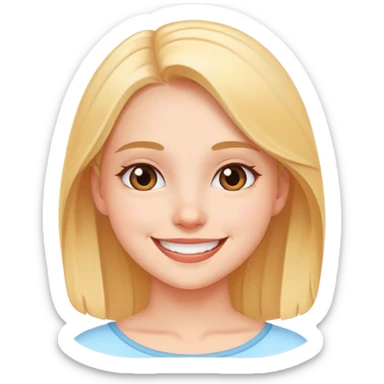 smiling girl indoors portrait sticker