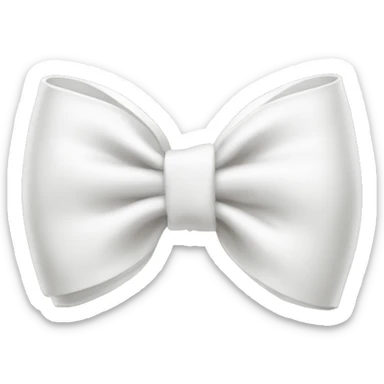 white bow sticker