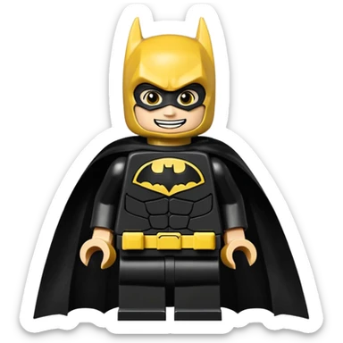 A Lego batman emoji sticker