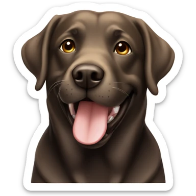 happy Labrador sticker