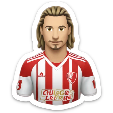 Zlatan qui joue au standard de liege sticker