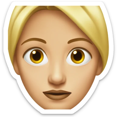 Uma Thurman with eyes far apart  sticker