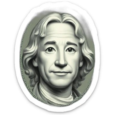 100 dollar bill sticker