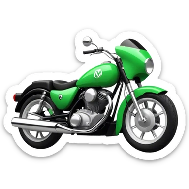 Moto green sticker