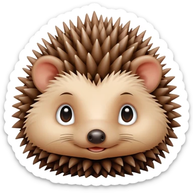 Baby hedgehog sticker