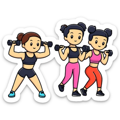 Gym Girls sticker