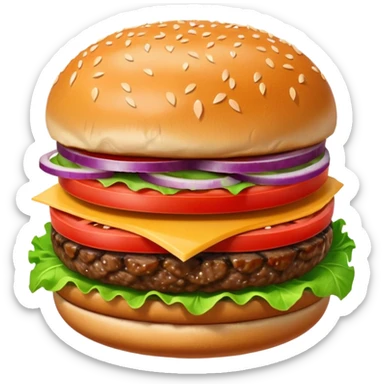 Hamburger emoji sticker