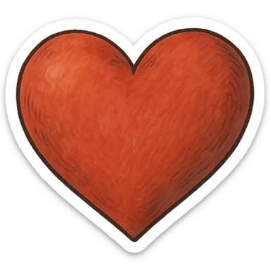 ghibli style heart sticker