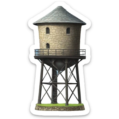 old stone watertower sticker