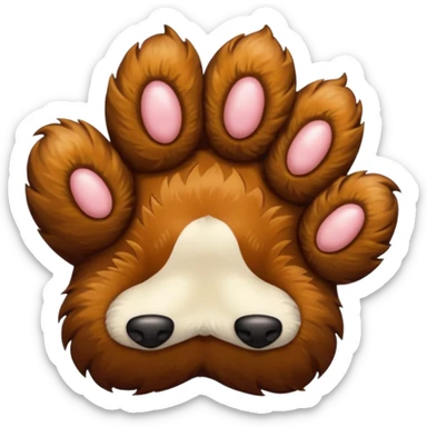 paw dog sticker