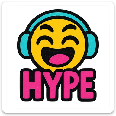 unique gaming emote, bold and expressive, suitable for streaming, vibrant colors, modern style sticker