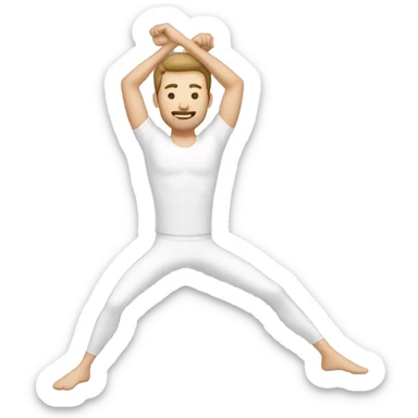 white men doing stretch sticker